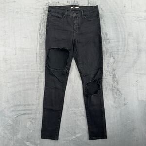 Levi's‎ Women's 311 Shaping Skinny Jeans Size 29 Black Distressed #2022